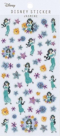 Disney ディズニー ミニステッカー ラメ入りプリンセス ジャスミン Sc Sticker