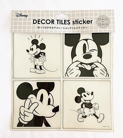 ディズニー 水に強い タイルステッカー クラシックミッキー DWS24 - sc