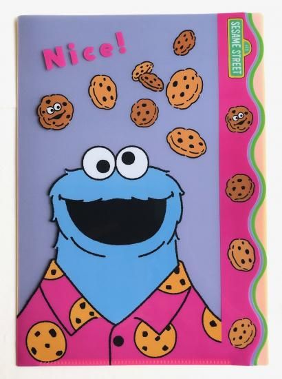 セサミストリート A4ポケットクリアファイル クッキーモンスター AM38