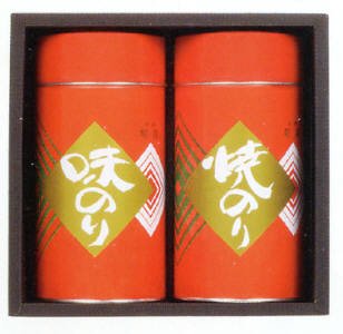 赤缶 味付海苔 大サイズ（2缶セット）