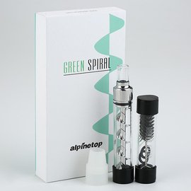 alpinetop GREEN SPIRAL ツイストガラスパイプ