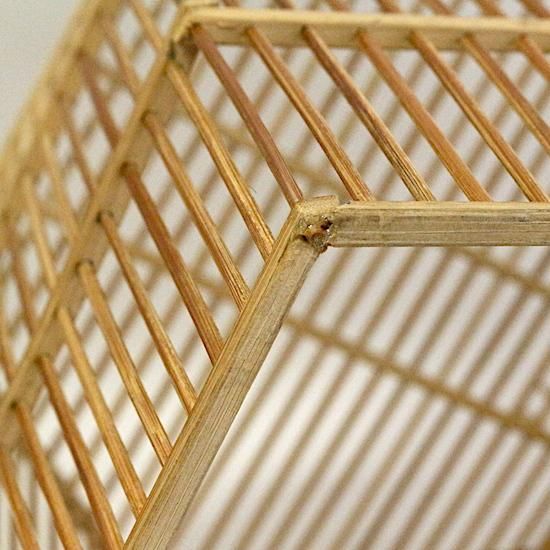 竹製鳥籠高級品付属品一式鳥籠を手作り物(鳥かご)｜売買された