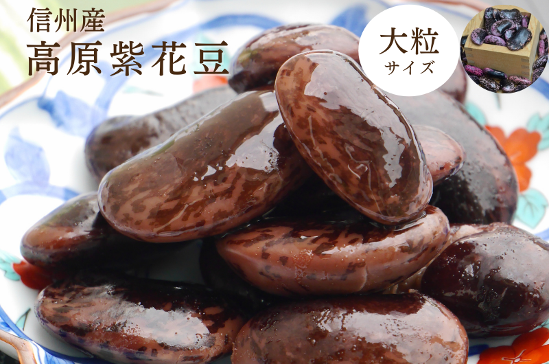 無農薬無化学肥料|信州特産高原紫花豆大粒|通販 - 築地の豆屋三栄商会