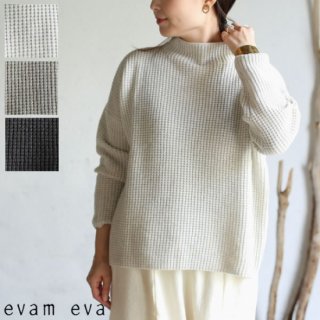 evam eva( )2018aw̵ۡ 륭 ͥϥͥåץ륪С 3 / wool camel aze high necked pullover