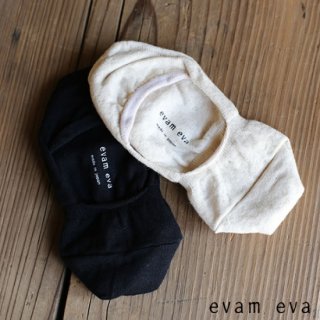 evam eva(エヴァム エヴァ)【ネコポス可】 コットンリネンカバーソックス 靴下 / cotton linen cover socks E171Z083