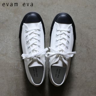 evam eva( ) Хˡ ۥ磻ȡߥ֥å / canvas sneaker whiteblack E183Z070