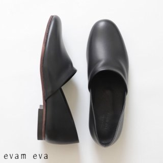 evam eva( )2019ss 쥶åݥ ֥å / leather slipon  black  E191Z075