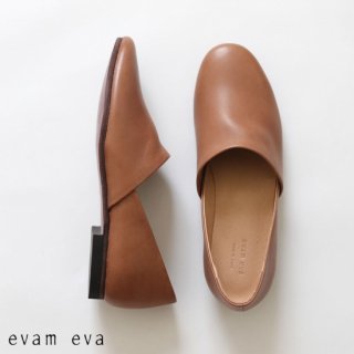 evam eva(エヴァム エヴァ)【2019ss新作】 レザースリッポン モカ / leather slipon  mocha  E191Z075
