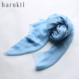 harukii ハルキ うかしガーゼストール L パステルブルー Pastel Blue