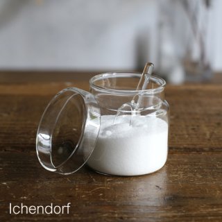 Ichendorf イッケンドルフ PIUMA Sugarpot with Glass Spoon シュガーポットスプーンセット