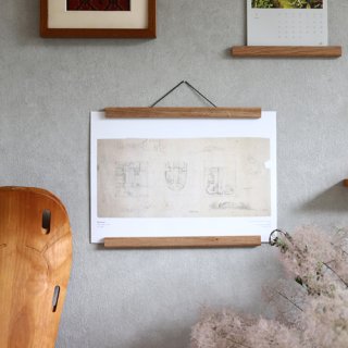 Creamore Mill  クレモア ミル Poster Hanger short 木製ポスターハンガー（W30.5cm）