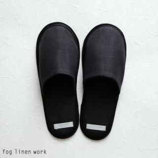 fog linen workۥեͥ ͥ󥹥å LINEN SLIPPERS GRAPHITE  롼ॷ塼 M/L ե LHS108-2488