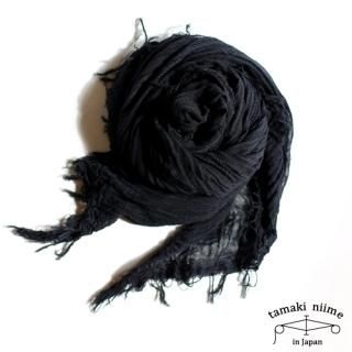 tamaki niime ڿ basic shawl big black / ١å硼 ӥå ֥å