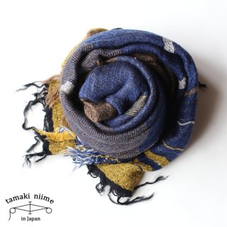 tamaki niime ڿ roots shawl wool middle RSM_W10/ 롼ĥ硼  ߥɥ ̵