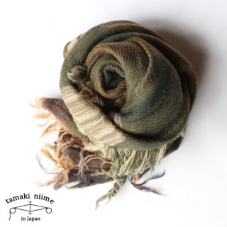 tamaki niime ڿ roots shawl wool middle RSM_W11/ 롼ĥ硼  ߥɥ ̵
