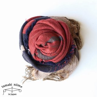 tamaki niime ڿ roots shawl wool middle RSM_W16/ 롼ĥ硼  ߥɥ ̵