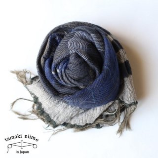 tamaki niime ڿ roots shawl wool middle RSM_W18/ 롼ĥ硼  ߥɥ ̵