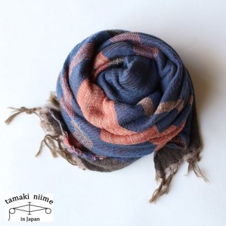 tamaki niime ڿ roots shawl wool middle RSM_W22/ 롼ĥ硼  ߥɥ ̵