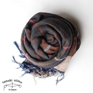 tamaki niime 玉木新雌 roots shawl wool middle RSM_W_R05/ ルーツショール ウール ミドル 【送料無料】