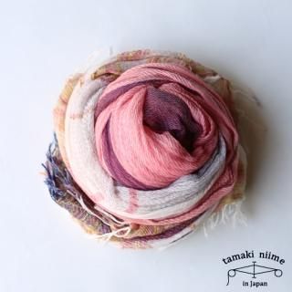 tamaki niime 玉木新雌 roots shawl cotton big 109/ ルーツ