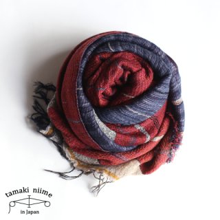 tamaki niime ڿ roots shawl wool middle RSM_W42/ 롼ĥ硼  ߥɥ ̵