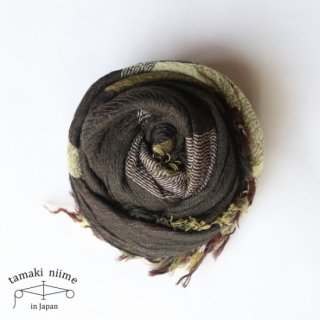 tamaki niime ڿ roots shawl wool middle RSM_W51/ 롼ĥ硼  ߥɥ ̵