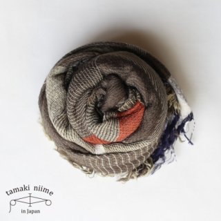 tamaki niime ڿ roots shawl wool middle RSM_W52/ 롼ĥ硼  ߥɥ ̵