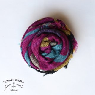 tamaki niime ڿ roots shawl wool middle RSM_W71/ 롼ĥ硼  ߥɥ ̵