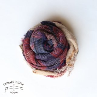tamaki niime ڿ roots shawl wool middle RSM_W73/ 롼ĥ硼  ߥɥ ̵
