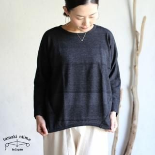 tamaki niime ڿ maru T long sleeves size2 cotton 100%mix border / ޥT åȥ100%  ߥåܡ ̵