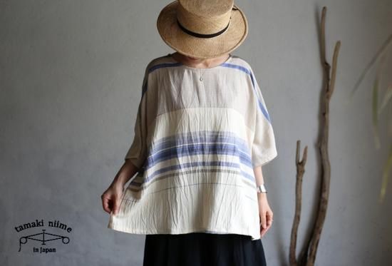 tamaki niime(タマキ ニイメ) 玉木新雌 only one fuwa-T HALF SLEEVES