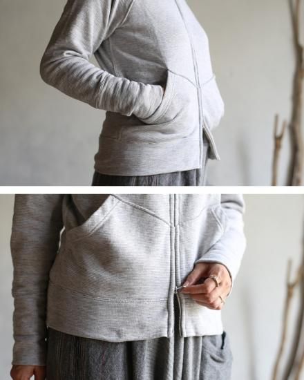 tamaki niime ジップパーカー