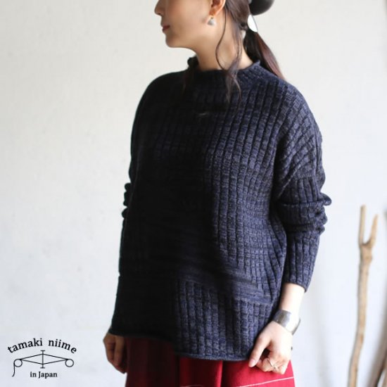 tamaki niime   PO knit シャ  玉木新雌 tamaki niime(タマキ ニイメ) 玉木新雌 PO knit シャ poknit_S19
