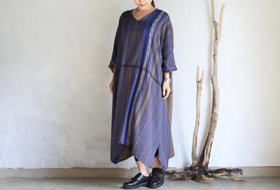 tamaki niime 　ロングワンピース　ブラック　ネイビー tamaki niime ロングワンピース ブラック ネイビー - メルカリ