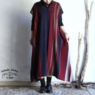 tamaki niime(ޥ ˥) ڿ only one fuwa-T long V wool70 cotton30 FTL_W11 / ꡼ եT 