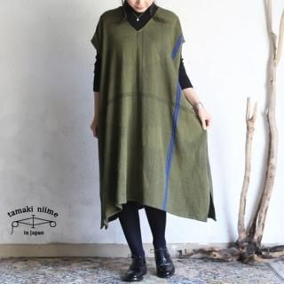 tamaki niime(ޥ ˥) ڿ only one fuwa-T long V wool70 cotton30 FTL_W19 / ꡼ եT 