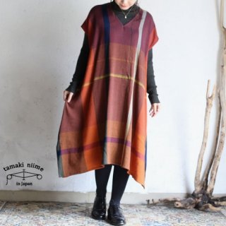 tamaki niime(ޥ ˥) ڿ only one fuwa-T long V wool70 cotton30 FTL_W20 / ꡼ եT 