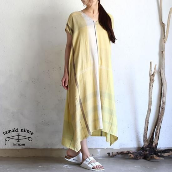 タマキニイメ　ふわTロング　コットン tamaki niime 玉木新雌 only one fuwa-T long V cotton 100