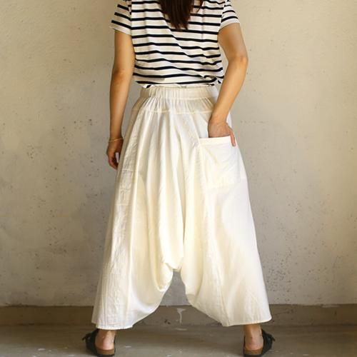 tamaki niime 玉木新雌 basic wear tarun pants white / ベーシック