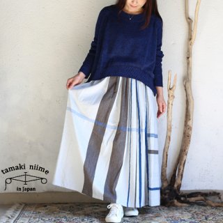 tamaki niime  ڿ only one powan skirt LONG cotton100% 02 / ꡼ ݥ󥹥  åȥ100% ̵