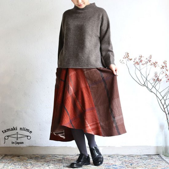 tamaki niime(タマキ ニイメ) 玉木新雌 only one chotan skirt wool