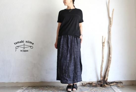 タマキニイメ チェック　パンツ　デニム　ベージュ　2サイズ　deniime タマキニイメ チェック パンツ デニム ベージュ 2サイズ deniime