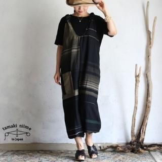 タマキニイメ　コットン100%oba blackオーバーオール タマキニイメ コットン100%oba blackオーバーオール
