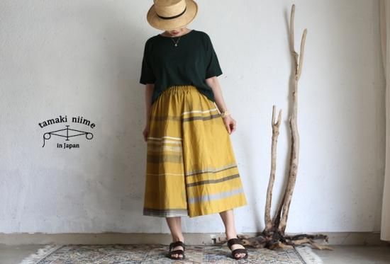 tamaki niime 玉木新雌 only one wide pants SHORT cotton100% WPS07