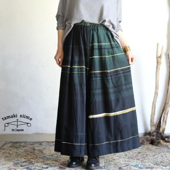 tamaki niime(タマキ ニイメ) 玉木新雌 only one wide pants LONG ...