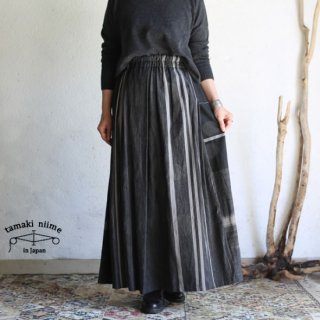 tamaki niime(ޥ ˥) ڿ only one powan skirt LONG cotton 100% PSL06 ꡼ ݥ󥹥  åȥ100%