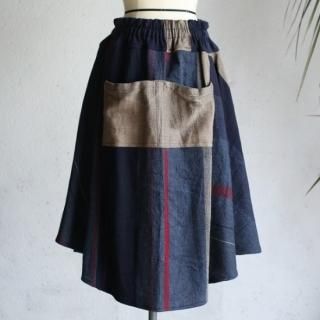 tamaki niime(タマキ ニイメ) 玉木新雌 only one chotan skirt wool CTN_W05 オンリーワン チョタンスカート ウール70% コットン30% 【送料無料】
