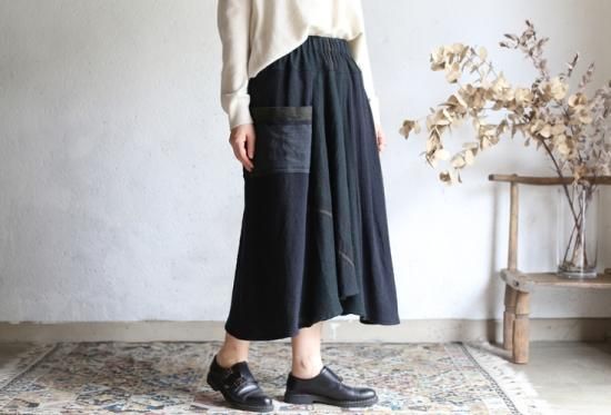tamaki niime(タマキ ニイメ) 玉木新雌 only one chotan skirt wool