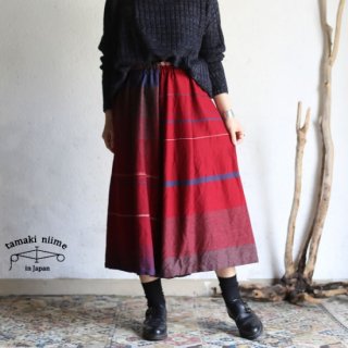 tamaki niime(タマキ ニイメ) 玉木新雌 only one wide pants SHORT wool70％ cotton30％ 18aw_WPS_W02 ワイドパンツ ショート ウール