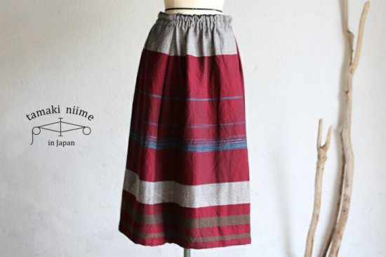 tamaki niime(タマキ ニイメ) 玉木新雌 only one powan skirt SHORT wool70％ cotton30